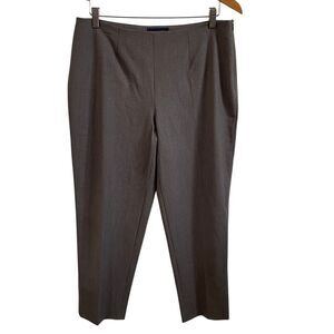 Piazza Sempione Audrey Italian Virgin Wool Gray Dress Pants Trousers IT 48 US 12